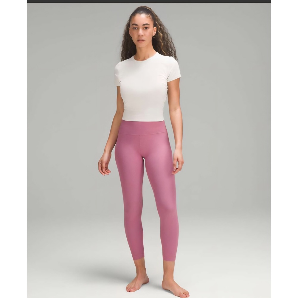 Lululemon Align High-Rise Ribbed Velvet Dust Nulu Leggings Size 2